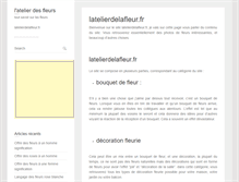 Tablet Screenshot of latelierdelafleur.fr